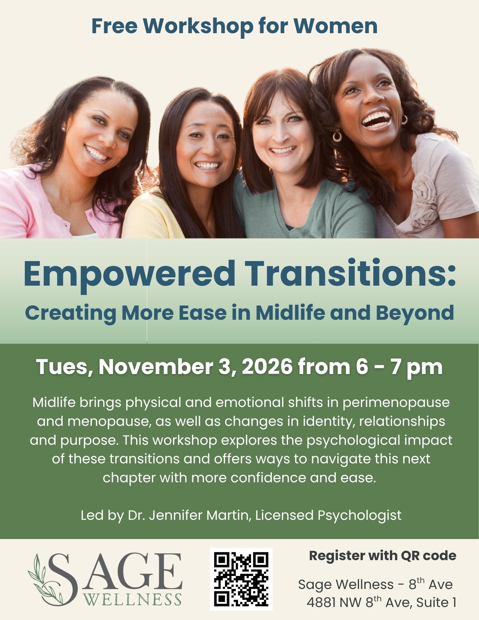 Women in Midlife workshop at Sage Wellness in Gainesville